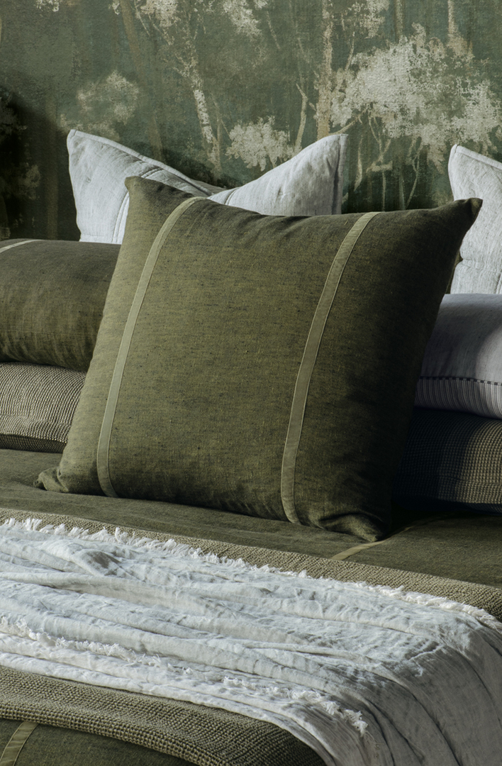 Bianca Lorenne - Ruscello Deep Moss Bedspread (Pillowcases - Eurocases Sold Separately) image 2